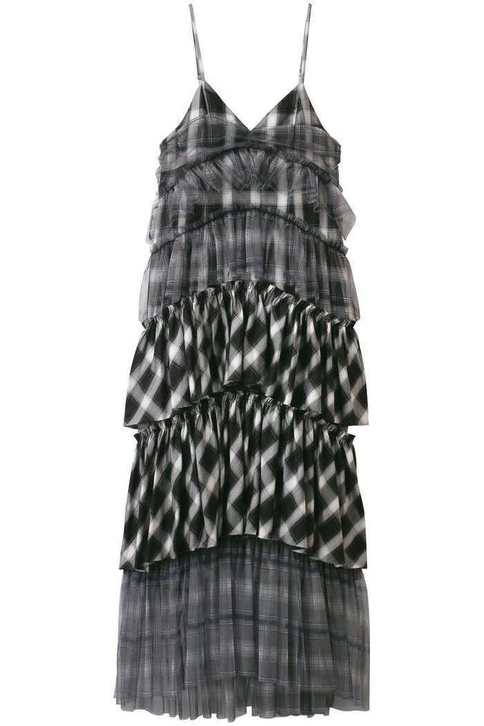 【メゾンスペシャル/MAISON SPECIAL】のPlaid Tiered Dress/チェックティアードワンピース インテリア・キッズ・メンズ・レディースファッション・服の通販 founy(ファニー) https://founy.com/ ファッション Fashion レディースファッション Fashion for Women ワンピース Dresses フォーマル・パーティードレス・結婚式用ドレス Elegant & Casual Dresses チュニック Tunic Tops & Dresses チェック Check, Plaid, Tartan チュニック Tunic, Long Top チュール Tulip, Tulip Motif リゾート Resort, Vacation Style ロマンティック Romantic, Feminine Style ロング Long, Long-Length |ID: prp329100004563630 ipo3291000000036083562