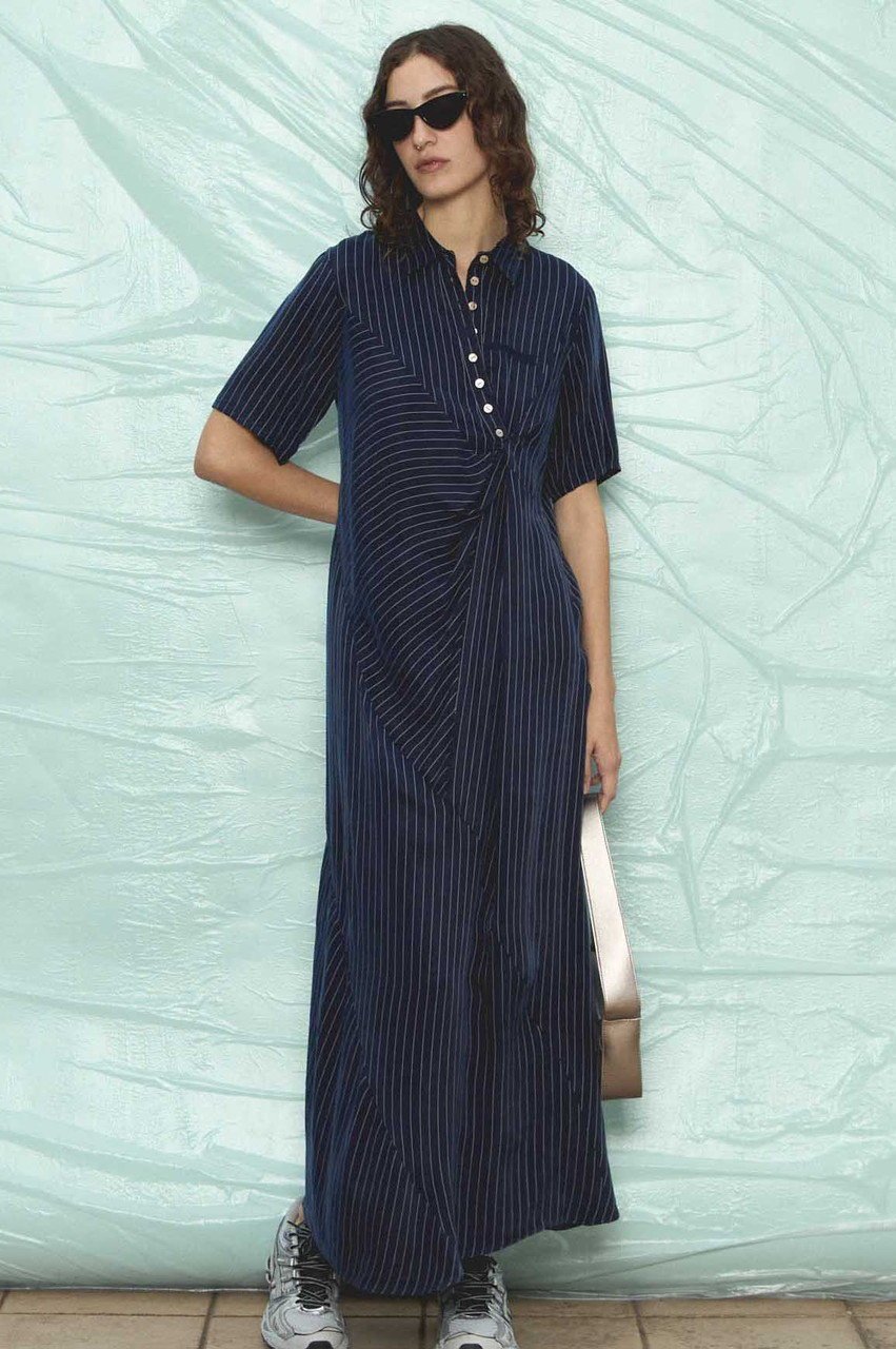 【メゾンスペシャル/MAISON SPECIAL】のTwist Polo Shirt Dress/ツイストポロシャツワンピース 人気、トレンドファッション・服の通販 founy(ファニー) 　ファッション　Fashion　レディースファッション　WOMEN　ワンピース　Dress　ドレス　Party Dresses　シャツワンピース　Shirt Dresses　チュニック　Tunic　インナー　Inner　切替　Switching　ストライプ　Stripe　チェック　Check　チュニック　Tunic　ツイスト　Twist　ドレープ　Drape　ポロシャツ　Polo Shirt　マキシ　Maxi　ヨーク　Yoke　ランダム　Random　ロング　Long　夏　Summer　NEW・新作・新着・新入荷　New Arrivals　other-4|ID: prp329100004563632 ipo3291000000032272281