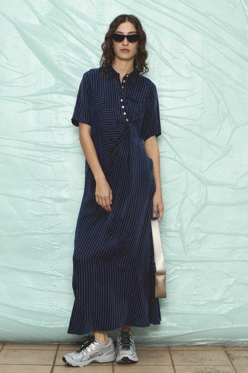 【メゾンスペシャル/MAISON SPECIAL】のTwist Polo Shirt Dress/ツイストポロシャツワンピース 人気、トレンドファッション・服の通販 founy(ファニー) 　ファッション　Fashion　レディースファッション　WOMEN　ワンピース　Dress　ドレス　Party Dresses　シャツワンピース　Shirt Dresses　チュニック　Tunic　インナー　Inner　切替　Switching　ストライプ　Stripe　チェック　Check　チュニック　Tunic　ツイスト　Twist　ドレープ　Drape　ポロシャツ　Polo Shirt　マキシ　Maxi　ヨーク　Yoke　ランダム　Random　ロング　Long　夏　Summer　NEW・新作・新着・新入荷　New Arrivals　other-5|ID: prp329100004563632 ipo3291000000032272282
