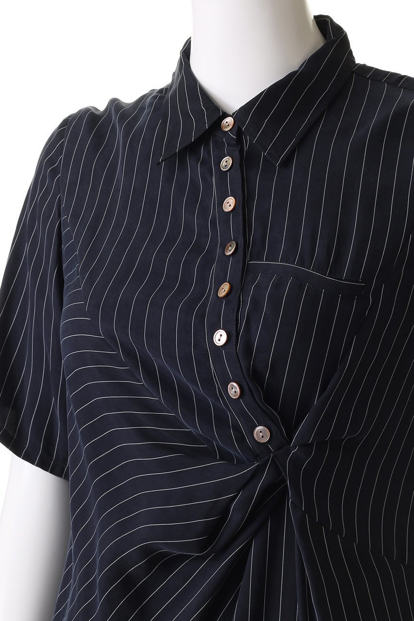 【メゾンスペシャル/MAISON SPECIAL】のTwist Polo Shirt Dress/ツイストポロシャツワンピース 人気、トレンドファッション・服の通販 founy(ファニー) 　ファッション　Fashion　レディースファッション　Fashion for Women　ワンピース　Dresses　フォーマル・パーティードレス・結婚式用ドレス　Elegant & Casual Dresses　シャツワンピース / 1枚で着映えコーデ　Shirt Dresses　チュニック　Tunic Tops & Dresses　インナー　Innerwear　切替　Switching, Contrast Panel　ストライプ　Stripe, Striped Pattern　チェック　Check, Plaid, Tartan　チュニック　Tunic, Long Top　ツイスト　Tweed, Tweed Fabric　ドレープ　Drape, Draping Fabric　ポロシャツ　Polo Shirt, Collared Tee　マキシ　Maxi, Full Length　ヨーク　Yoke, Yoke Design　ランダム　Random, Irregular　ロング　Long, Long-Length　夏　Summer　other-8|ID: prp329100004563632 ipo3291000000032685512