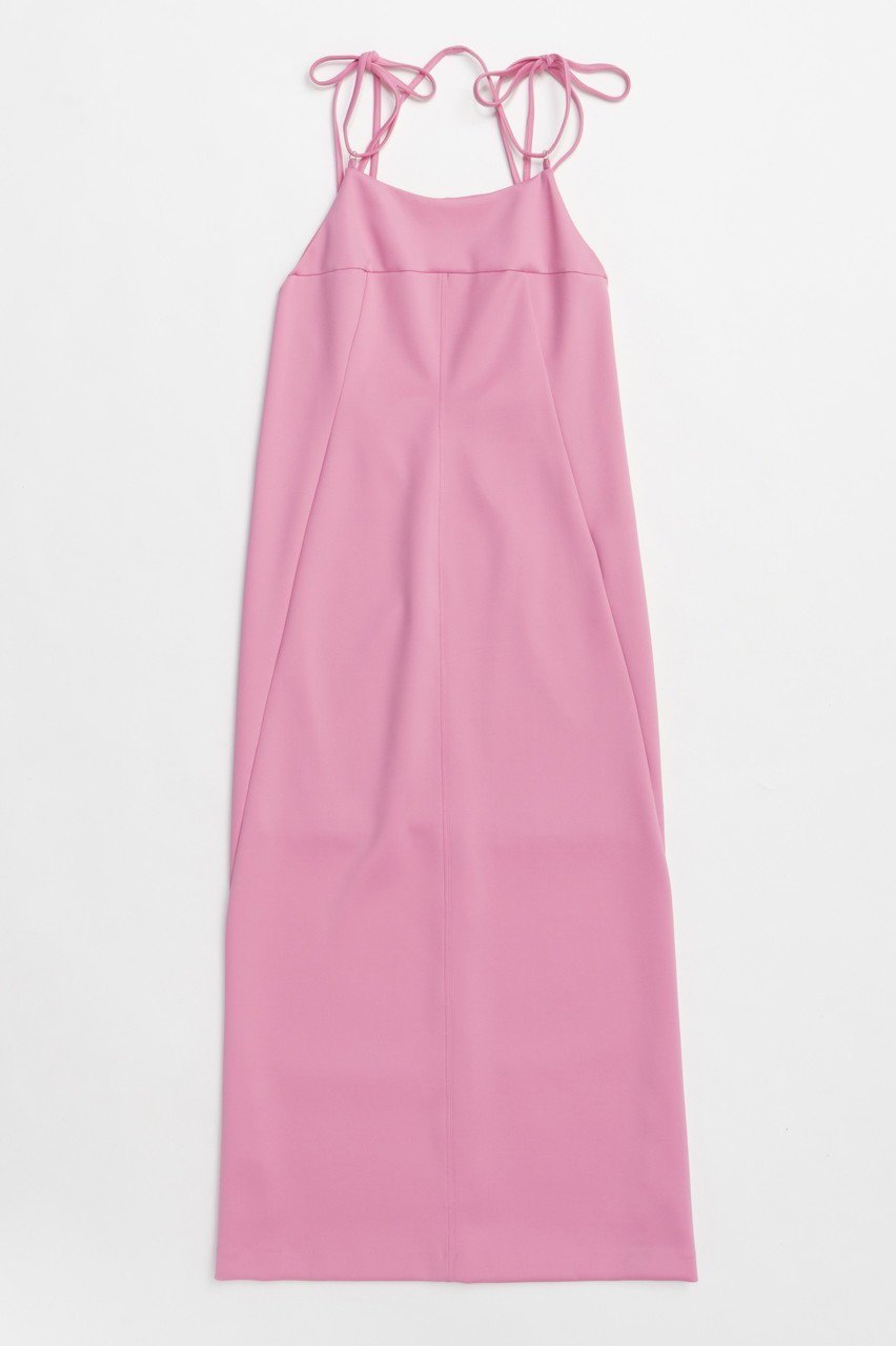 【メゾンスペシャル/MAISON SPECIAL】のBack Open Scuba Dress/バックオープンスキューバワンピース インテリア・キッズ・メンズ・レディースファッション・服の通販 founy(ファニー) 　ファッション　Fashion　レディースファッション　WOMEN　ワンピース　Dress　ドレス　Party Dresses　チュニック　Tunic　ショルダー　Shoulder　ストレッチ　Stretch　チュニック　Tunic　マキシ　Maxi　水着　Swimsuit　リボン　Ribbon　ロング　Long　ワンポイント　One Point　夏　Summer　NEW・新作・新着・新入荷　New Arrivals　PNK(ピンク)|ID: prp329100004563635 ipo3291000000032272290