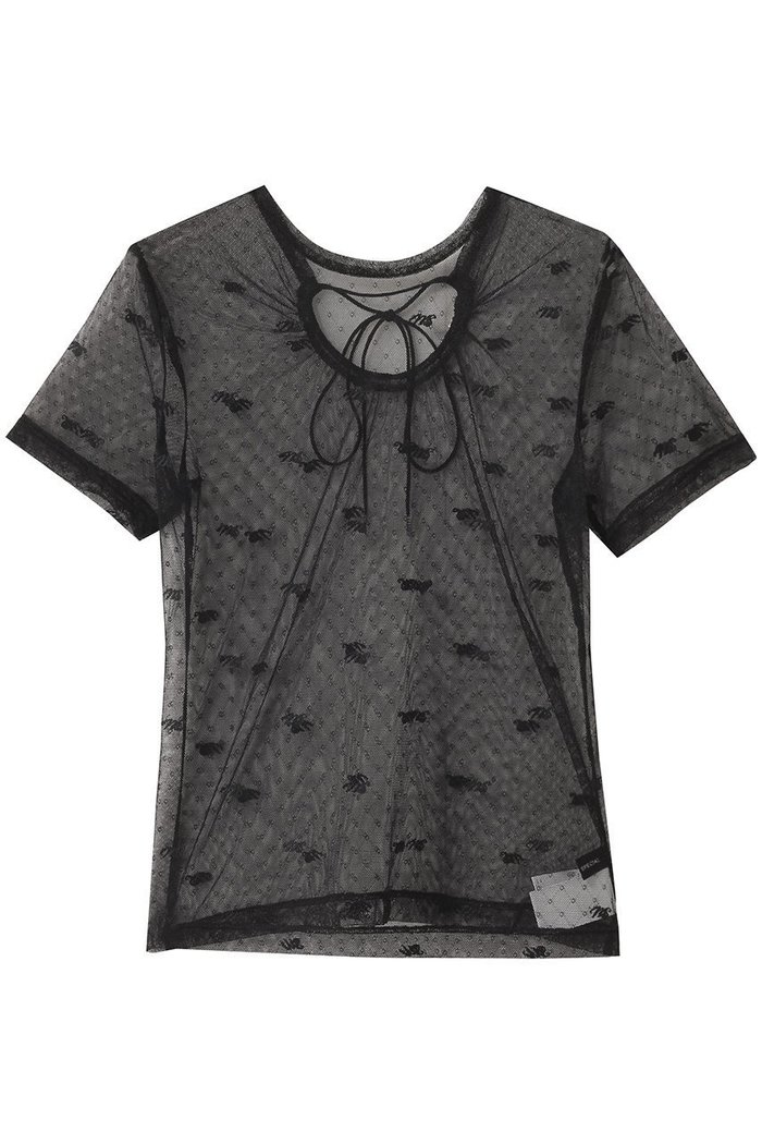 【メゾンスペシャル/MAISON SPECIAL】のEmbroidery Lace Tops/エンブロイダリーレーストップス インテリア・キッズ・メンズ・レディースファッション・服の通販 founy(ファニー) https://founy.com/ ファッション Fashion レディースファッション Fashion for Women トップス・カットソー Cut & Sew Tops シャツ・ブラウス・オフィスカジュアル Elegant Blouses & Button-Ups オケージョン Occasion Wear カッティング Cutting Detail キャミワンピース Cami Dress, Slip Dress ショート Short, Short Length スタイリッシュ Stylish, Fashionable スリット Slit, Slit Detail スリーブ Sleeve, Long Sleeve / Short Sleeve ドット Polka Dot, Dot Pattern メッシュ Mesh, Net Fabric ラウンド Round, Round Neck リボン Ribbon, Bow 夏 Summer |ID: prp329100004563645 ipo3291000000036393268