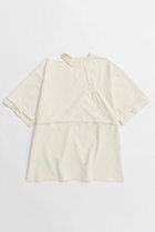 【メゾンスペシャル/MAISON SPECIAL】のShirring Embroidery Washed Big T-shirt/シャーリングエンブロイダリーウォッシュビッグTEE IVR(アイボリー)|ID: prp329100004563647 ipo3291000000032272366