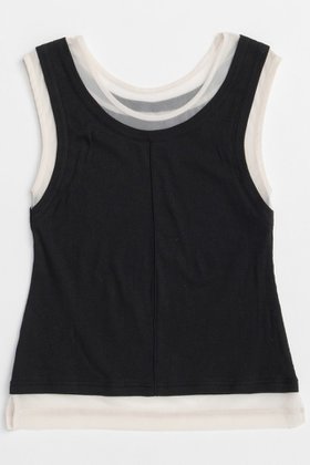 【メゾンスペシャル/MAISON SPECIAL】の2way Neck Sheer Docking Tank Top/2WAYネックシアードッキングタンクトップ 人気、トレンドファッション・服の通販 founy(ファニー) ファッション Fashion レディースファッション Fashion for Women トップス・カットソー Cut & Sew Tops キャミソール&ノースリーブ Camisoles & Sleeveless Tops シャツ・ブラウス・オフィスカジュアル Elegant Blouses & Button-Ups ロングTシャツ・Tシャツ Longline T-Shirts & Tees カットソー・ベーシックTシャツ Cut-and-Sewn Tops / Stretch Tees & Basics インナー Innerwear キャミソール Camisole, Spaghetti Strap Top シアー Sheer, See-Through ジャケット Jacket, Outerwear スタイリッシュ Stylish, Fashionable タンク Tank Top, Sleeveless Top ドッキング Docking, Mixed Material 日本製 Made In Japan |ID:prp329100004563649