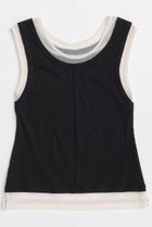 【メゾンスペシャル/MAISON SPECIAL】の2way Neck Sheer Docking Tank Top/2WAYネックシアードッキングタンクトップ BLK(ブラック)|ID: prp329100004563649 ipo3291000000032272382