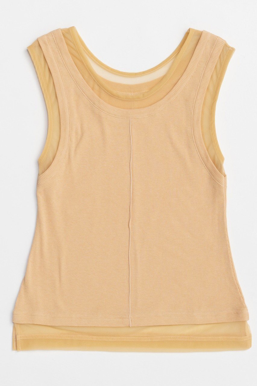 【メゾンスペシャル/MAISON SPECIAL】の2way Neck Sheer Docking Tank Top/2WAYネックシアードッキングタンクトップ インテリア・キッズ・メンズ・レディースファッション・服の通販 founy(ファニー) 　ファッション　Fashion　レディースファッション　WOMEN　トップス・カットソー　Tops/Tshirt　キャミソール / ノースリーブ　No Sleeves　シャツ/ブラウス　Shirts/Blouses　ロング / Tシャツ　T-Shirts　カットソー　Cut and Sewn　インナー　Inner　キャミソール　Camisole　シアー　Sheer　ジャケット　Jacket　スタイリッシュ　Stylish　タンク　Tank　ドッキング　Docking　日本製　Made In Japan　NEW・新作・新着・新入荷　New Arrivals　ORG(オレンジ)|ID: prp329100004563649 ipo3291000000032272385
