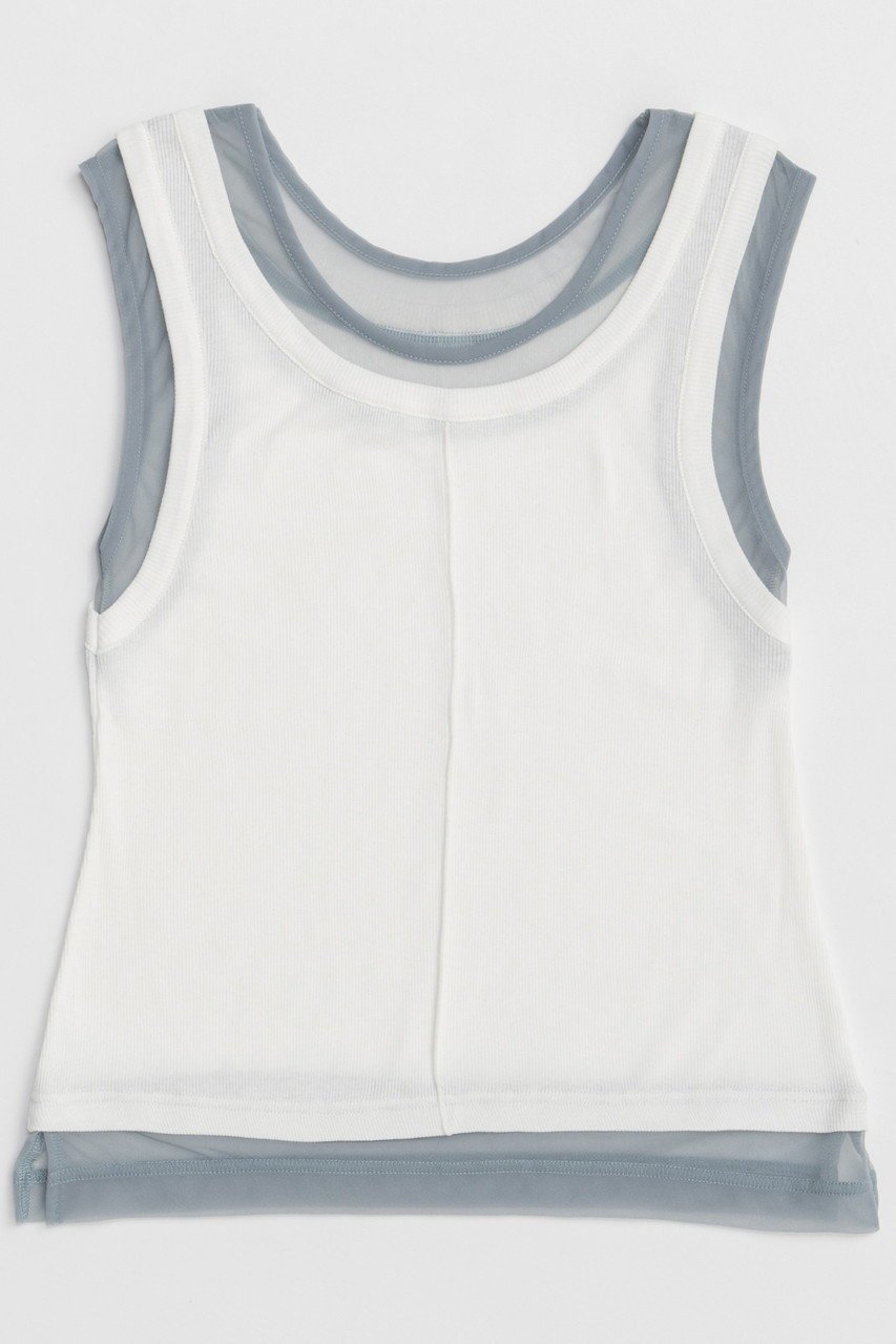 【メゾンスペシャル/MAISON SPECIAL】の2way Neck Sheer Docking Tank Top/2WAYネックシアードッキングタンクトップ インテリア・キッズ・メンズ・レディースファッション・服の通販 founy(ファニー) 　ファッション　Fashion　レディースファッション　WOMEN　トップス・カットソー　Tops/Tshirt　キャミソール / ノースリーブ　No Sleeves　シャツ/ブラウス　Shirts/Blouses　ロング / Tシャツ　T-Shirts　カットソー　Cut and Sewn　インナー　Inner　キャミソール　Camisole　シアー　Sheer　ジャケット　Jacket　スタイリッシュ　Stylish　タンク　Tank　ドッキング　Docking　日本製　Made In Japan　NEW・新作・新着・新入荷　New Arrivals　WHT(ホワイト)|ID: prp329100004563649 ipo3291000000032272388
