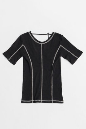 【メゾンスペシャル/MAISON SPECIAL】のBicolor Stitch Rib T-shirt/バイカラーステッチリブTシャツ 人気、トレンドファッション・服の通販 founy(ファニー) ファッション Fashion レディースファッション WOMEN トップス・カットソー Tops/Tshirt シャツ/ブラウス Shirts/Blouses ロング / Tシャツ T-Shirts カットソー Cut and Sewn インナー Inner コンパクト Compact シアー Sheer ショート Short シンプル Simple スタイリッシュ Stylish スリーブ Sleeve 夏 Summer NEW・新作・新着・新入荷 New Arrivals |ID:prp329100004563651