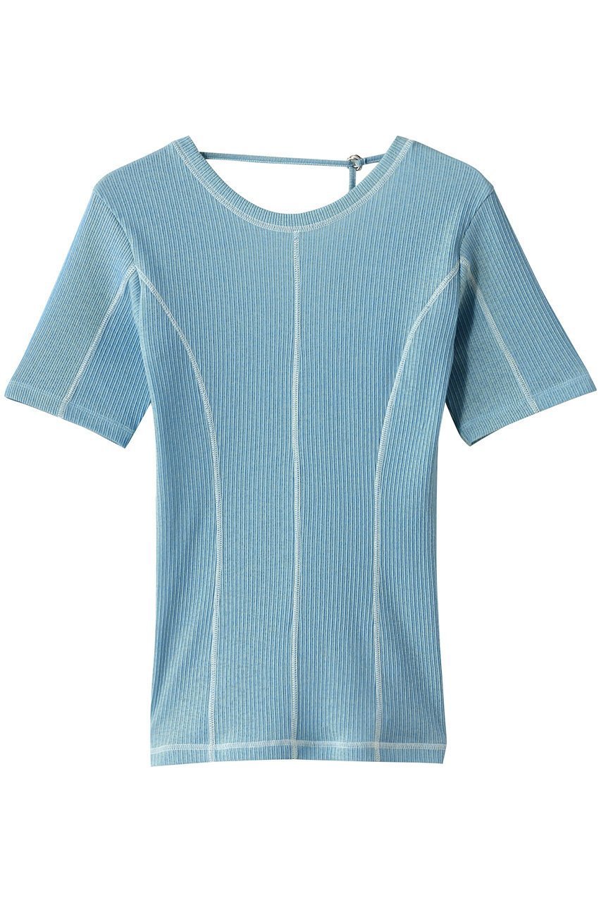 【メゾンスペシャル/MAISON SPECIAL】のBicolor Stitch Rib T-shirt/バイカラーステッチリブTシャツ インテリア・キッズ・メンズ・レディースファッション・服の通販 founy(ファニー) ファッション Fashion レディースファッション Fashion for Women トップス・カットソー Cut & Sew Tops シャツ・ブラウス・オフィスカジュアル Elegant Blouses & Button-Ups ロングTシャツ・Tシャツ Longline T-Shirts & Tees カットソー・ベーシックTシャツ Cut-and-Sewn Tops / Stretch Tees & Basics インナー Innerwear コンパクト Compact, Small Size シアー Sheer, See-Through ショート Short, Short Length シンプル Simple, Minimal スタイリッシュ Stylish, Fashionable スリーブ Sleeve, Long Sleeve / Short Sleeve 夏 Summer BLU(ブルー)|ID: prp329100004563651 ipo3291000000032387362