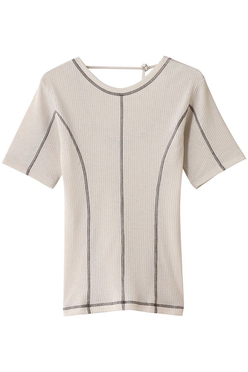 【メゾンスペシャル/MAISON SPECIAL】のBicolor Stitch Rib T-shirt/バイカラーステッチリブTシャツ インテリア・キッズ・メンズ・レディースファッション・服の通販 founy(ファニー) ファッション Fashion レディースファッション Fashion for Women トップス・カットソー Cut & Sew Tops シャツ・ブラウス・オフィスカジュアル Elegant Blouses & Button-Ups ロングTシャツ・Tシャツ Longline T-Shirts & Tees カットソー・ベーシックTシャツ Cut-and-Sewn Tops / Stretch Tees & Basics インナー Innerwear コンパクト Compact, Small Size シアー Sheer, See-Through ショート Short, Short Length シンプル Simple, Minimal スタイリッシュ Stylish, Fashionable スリーブ Sleeve, Long Sleeve / Short Sleeve 夏 Summer WHT(ホワイト)|ID: prp329100004563651 ipo3291000000032387364