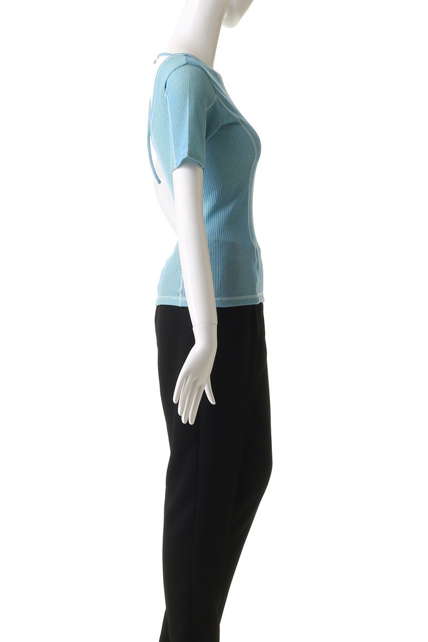 【メゾンスペシャル/MAISON SPECIAL】のBicolor Stitch Rib T-shirt/バイカラーステッチリブTシャツ 人気、トレンドファッション・服の通販 founy(ファニー) ファッション Fashion レディースファッション Fashion for Women トップス・カットソー Cut & Sew Tops シャツ・ブラウス・オフィスカジュアル Elegant Blouses & Button-Ups ロングTシャツ・Tシャツ Longline T-Shirts & Tees カットソー・ベーシックTシャツ Cut-and-Sewn Tops / Stretch Tees & Basics インナー Innerwear コンパクト Compact, Small Size シアー Sheer, See-Through ショート Short, Short Length シンプル Simple, Minimal スタイリッシュ Stylish, Fashionable スリーブ Sleeve, Long Sleeve / Short Sleeve 夏 Summer other-3|ID: prp329100004563651 ipo3291000000032387366