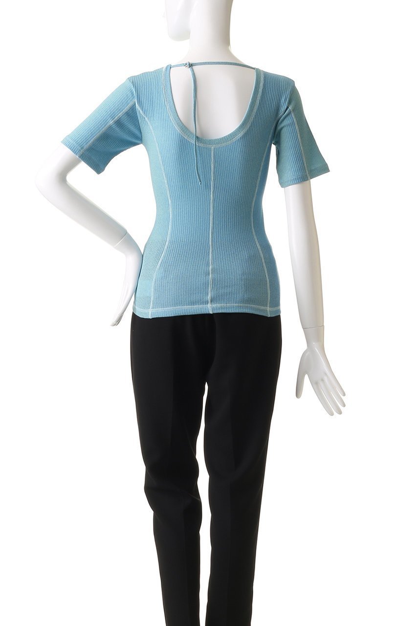 【メゾンスペシャル/MAISON SPECIAL】のBicolor Stitch Rib T-shirt/バイカラーステッチリブTシャツ 人気、トレンドファッション・服の通販 founy(ファニー) ファッション Fashion レディースファッション Fashion for Women トップス・カットソー Cut & Sew Tops シャツ・ブラウス・オフィスカジュアル Elegant Blouses & Button-Ups ロングTシャツ・Tシャツ Longline T-Shirts & Tees カットソー・ベーシックTシャツ Cut-and-Sewn Tops / Stretch Tees & Basics インナー Innerwear コンパクト Compact, Small Size シアー Sheer, See-Through ショート Short, Short Length シンプル Simple, Minimal スタイリッシュ Stylish, Fashionable スリーブ Sleeve, Long Sleeve / Short Sleeve 夏 Summer other-4|ID: prp329100004563651 ipo3291000000032387367