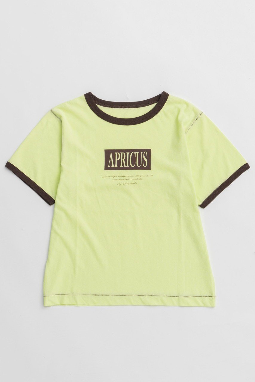 【メゾンスペシャル/MAISON SPECIAL】のAPRICUS Ringer T-shirt/APRICUSリンガーTEE インテリア・キッズ・メンズ・レディースファッション・服の通販 founy(ファニー) 　ファッション　Fashion　レディースファッション　WOMEN　トップス・カットソー　Tops/Tshirt　シャツ/ブラウス　Shirts/Blouses　ロング / Tシャツ　T-Shirts　カットソー　Cut and Sewn　カットソー　Cut And Sew　ショート　Short　スリーブ　Sleeve　トリミング　Trimming　フロント　Front　プリント　Print　夏　Summer　NEW・新作・新着・新入荷　New Arrivals　GRN(グリーン)|ID: prp329100004563654 ipo3291000000032272430