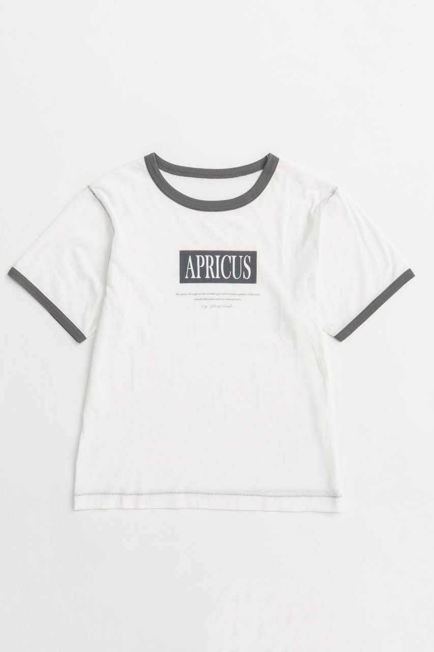 【メゾンスペシャル/MAISON SPECIAL】のAPRICUS Ringer T-shirt/APRICUSリンガーTEE インテリア・キッズ・メンズ・レディースファッション・服の通販 founy(ファニー) 　ファッション　Fashion　レディースファッション　WOMEN　トップス・カットソー　Tops/Tshirt　シャツ/ブラウス　Shirts/Blouses　ロング / Tシャツ　T-Shirts　カットソー　Cut and Sewn　カットソー　Cut And Sew　ショート　Short　スリーブ　Sleeve　トリミング　Trimming　フロント　Front　プリント　Print　夏　Summer　NEW・新作・新着・新入荷　New Arrivals　WHT(ホワイト)|ID: prp329100004563654 ipo3291000000032272431
