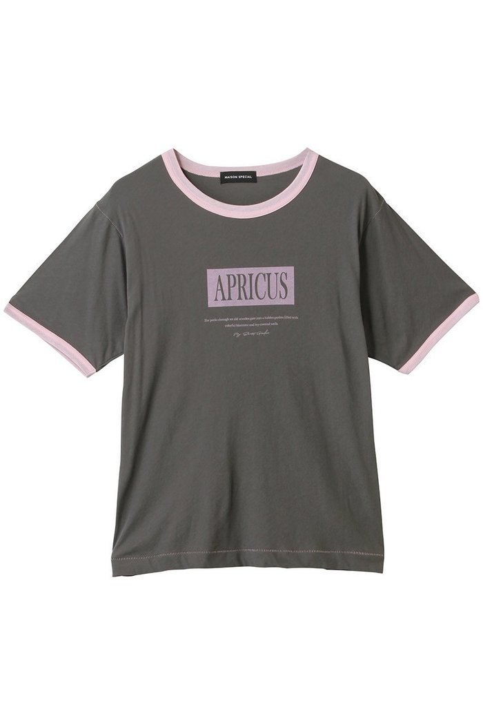 【メゾンスペシャル/MAISON SPECIAL】のAPRICUS Ringer T-shirt/APRICUSリンガーTEE インテリア・キッズ・メンズ・レディースファッション・服の通販 founy(ファニー) https://founy.com/ ファッション Fashion レディースファッション Fashion for Women トップス・カットソー Cut & Sew Tops シャツ・ブラウス・オフィスカジュアル Elegant Blouses & Button-Ups ロングTシャツ・Tシャツ Longline T-Shirts & Tees カットソー・ベーシックTシャツ Cut-and-Sewn Tops / Stretch Tees & Basics カットソー Cut and Sewn Top ショート Short, Short Length スリーブ Sleeve, Long Sleeve / Short Sleeve トリミング Trimming, Decorative Edge フロント Front, Front Design プリント Print, Printed Pattern 夏 Summer |ID: prp329100004563654 ipo3291000000036039043