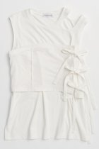 【メゾンスペシャル/MAISON SPECIAL】のRibbon Bare Sleeveless TEE/リボンベアノースリーブTEE WHT(ホワイト)|ID: prp329100004563655 ipo3291000000032272443