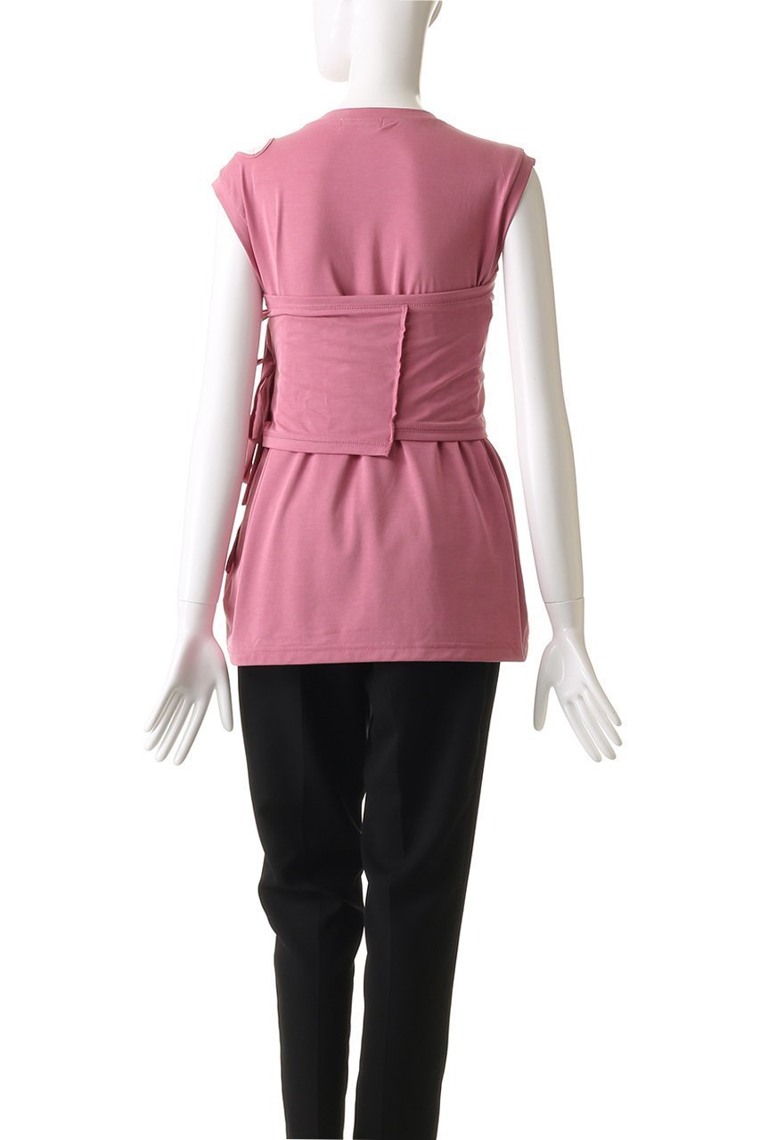 【メゾンスペシャル/MAISON SPECIAL】のRibbon Bare Sleeveless TEE/リボンベアノースリーブTEE 人気、トレンドファッション・服の通販 founy(ファニー) 　ファッション　Fashion　レディースファッション　Fashion for Women　トップス・カットソー　Cut & Sew Tops　キャミソール&ノースリーブ　Camisoles & Sleeveless Tops　シャツ・ブラウス・オフィスカジュアル　Elegant Blouses & Button-Ups　ロングTシャツ・Tシャツ　Longline T-Shirts & Tees　カットソー・ベーシックTシャツ　Cut-and-Sewn Tops / Stretch Tees & Basics　インナー　Innerwear　キャミソール　Camisole, Spaghetti Strap Top　シンプル　Simple, Minimal　セットアップ　Set-Up, Coordinated Outfit　タンク　Tank Top, Sleeveless Top　ドレープ　Drape, Draping Fabric　ノースリーブ　Sleeveless, No-Sleeve　フェミニン　Feminine, Girly　リボン　Ribbon, Bow　ワーク　Workwear, Utility Style　other-7|ID: prp329100004563655 ipo3291000000032685074