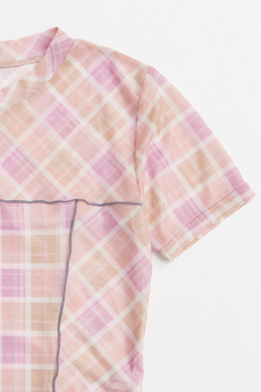 【メゾンスペシャル/MAISON SPECIAL】のPanel Plaid T-shirt/パネルチェックTシャツ 人気、トレンドファッション・服の通販 founy(ファニー) 　ファッション　Fashion　レディースファッション　WOMEN　トップス・カットソー　Tops/Tshirt　シャツ/ブラウス　Shirts/Blouses　ロング / Tシャツ　T-Shirts　カットソー　Cut and Sewn　インナー　Inner　コンパクト　Compact　ショート　Short　シンプル　Simple　スリーブ　Sleeve　チェック　Check　トレンド　Trend　フィット　Fit　おすすめ　Recommend　NEW・新作・新着・新入荷　New Arrivals　other-3|ID: prp329100004563656 ipo3291000000032272463