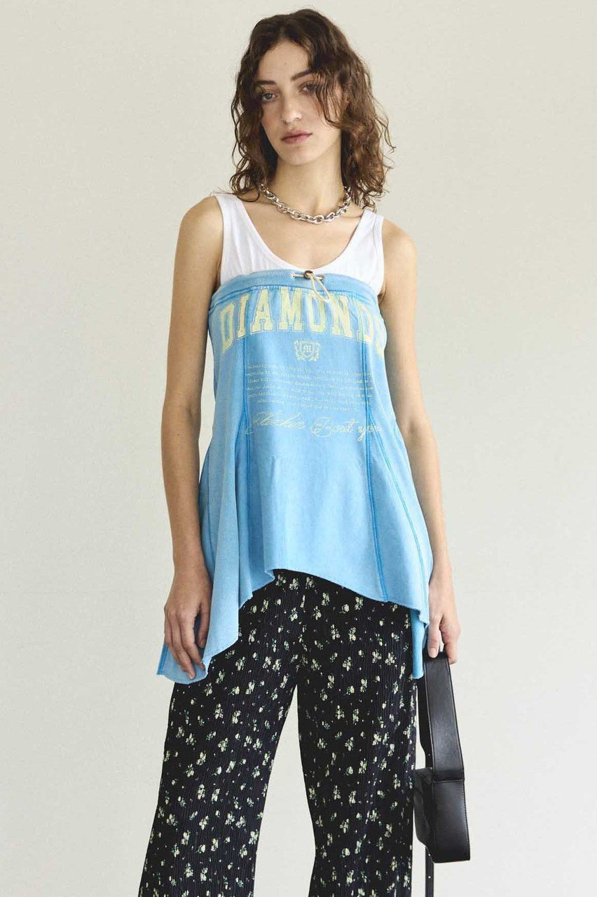 【メゾンスペシャル/MAISON SPECIAL】の2way DIAMONDS Printed Bear Top/2WAY DIAMONDSプリントベアトップ 人気、トレンドファッション・服の通販 founy(ファニー) 　ファッション　Fashion　レディースファッション　WOMEN　トップス・カットソー　Tops/Tshirt　キャミソール / ノースリーブ　No Sleeves　シャツ/ブラウス　Shirts/Blouses　ロング / Tシャツ　T-Shirts　カットソー　Cut and Sewn　キャミソール　Camisole　コンパクト　Compact　ジャケット　Jacket　スウェット　Sweat　ストレッチ　Stretch　タンク　Tank　トレンド　Trend　ドッキング　Docking　ドローストリング　Drawstring　フォルム　Form　フロント　Front　プリント　Print　夏　Summer　NEW・新作・新着・新入荷　New Arrivals　other-3|ID: prp329100004563657 ipo3291000000032272478