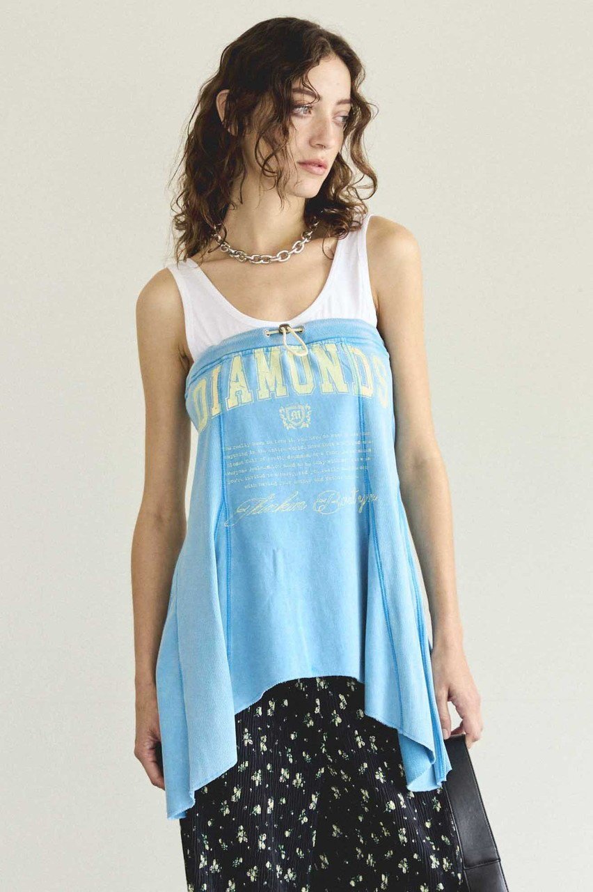 【メゾンスペシャル/MAISON SPECIAL】の2way DIAMONDS Printed Bear Top/2WAY DIAMONDSプリントベアトップ 人気、トレンドファッション・服の通販 founy(ファニー) 　ファッション　Fashion　レディースファッション　WOMEN　トップス・カットソー　Tops/Tshirt　キャミソール / ノースリーブ　No Sleeves　シャツ/ブラウス　Shirts/Blouses　ロング / Tシャツ　T-Shirts　カットソー　Cut and Sewn　キャミソール　Camisole　コンパクト　Compact　ジャケット　Jacket　スウェット　Sweat　ストレッチ　Stretch　タンク　Tank　トレンド　Trend　ドッキング　Docking　ドローストリング　Drawstring　フォルム　Form　フロント　Front　プリント　Print　夏　Summer　NEW・新作・新着・新入荷　New Arrivals　other-8|ID: prp329100004563657 ipo3291000000032272485