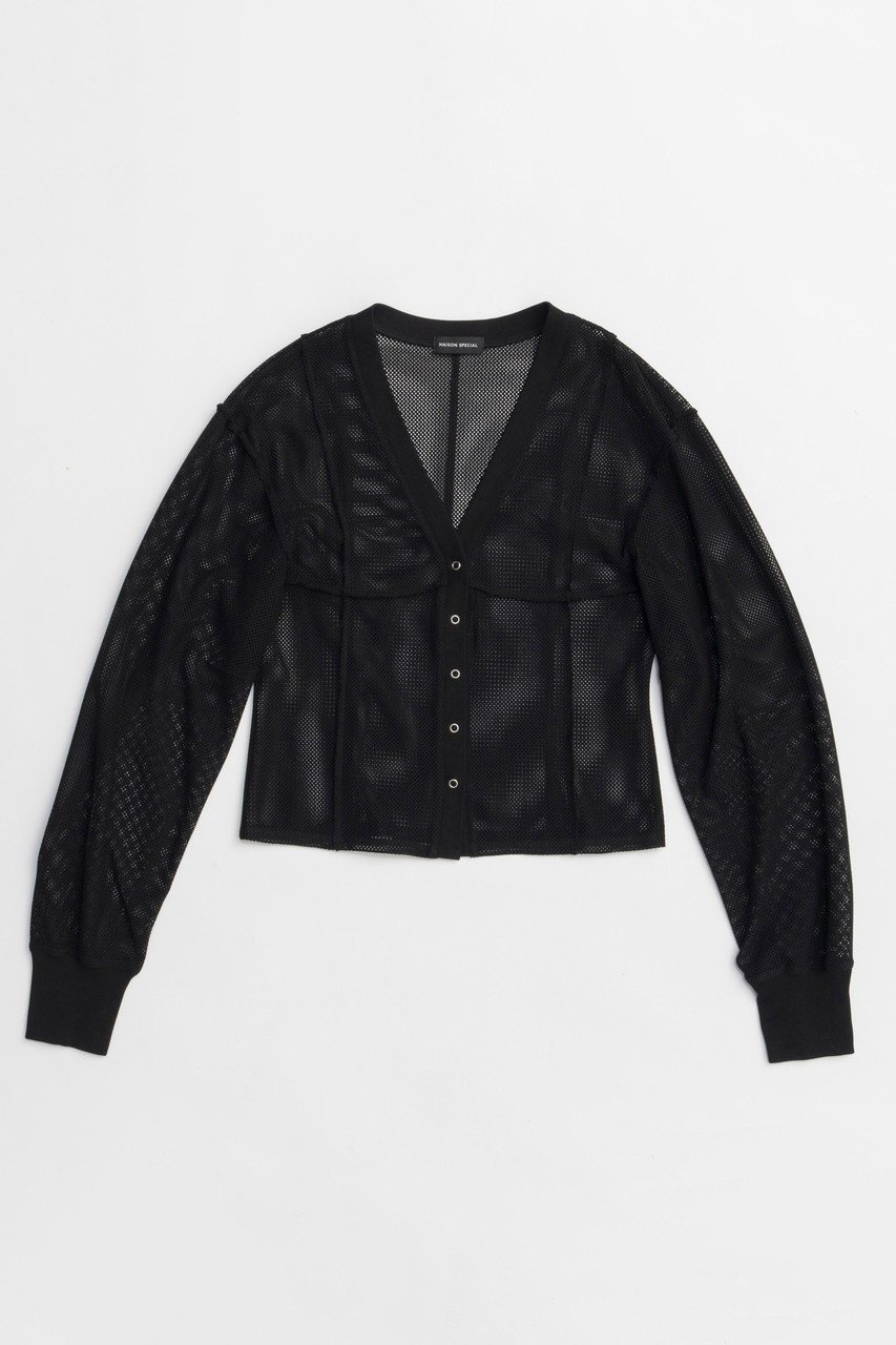 【メゾンスペシャル/MAISON SPECIAL】のMesh Cardigan/メッシュカーディガン 人気、トレンドファッション・服の通販 founy(ファニー) 　ファッション　Fashion　レディースファッション　WOMEN　トップス・カットソー　Tops/Tshirt　カーディガン　Cardigans　シャツ/ブラウス　Shirts/Blouses　ロング / Tシャツ　T-Shirts　カットソー　Cut and Sewn　エアリー　Airy　カーディガン　Cardigan　シェイプ　Shape　スリーブ　Sleeve　メッシュ　Mesh　夏　Summer　旅行　Travel　NEW・新作・新着・新入荷　New Arrivals　 other-1|ID: prp329100004563658 ipo3291000000032272488