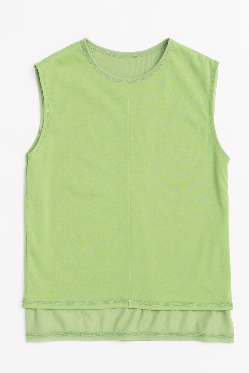 【メゾンスペシャル/MAISON SPECIAL】のReversible See-through Tank Top/リバーシブルシースルータンクトップ インテリア・キッズ・メンズ・レディースファッション・服の通販 founy(ファニー) 　ファッション　Fashion　レディースファッション　WOMEN　トップス・カットソー　Tops/Tshirt　キャミソール / ノースリーブ　No Sleeves　シャツ/ブラウス　Shirts/Blouses　ロング / Tシャツ　T-Shirts　カットソー　Cut and Sewn　インド　India　キャミソール　Camisole　ストレッチ　Stretch　タンク　Tank　リバーシブル　Reversible　NEW・新作・新着・新入荷　New Arrivals　GRN(グリーン)|ID: prp329100004563660 ipo3291000000032272521