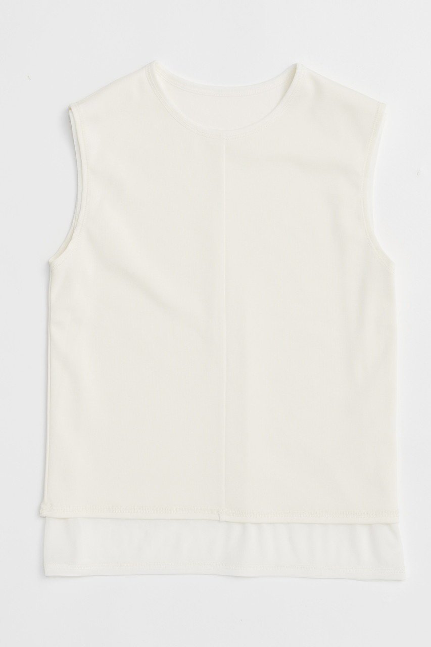 【メゾンスペシャル/MAISON SPECIAL】のReversible See-through Tank Top/リバーシブルシースルータンクトップ インテリア・キッズ・メンズ・レディースファッション・服の通販 founy(ファニー) 　ファッション　Fashion　レディースファッション　WOMEN　トップス・カットソー　Tops/Tshirt　キャミソール / ノースリーブ　No Sleeves　シャツ/ブラウス　Shirts/Blouses　ロング / Tシャツ　T-Shirts　カットソー　Cut and Sewn　インド　India　キャミソール　Camisole　ストレッチ　Stretch　タンク　Tank　リバーシブル　Reversible　NEW・新作・新着・新入荷　New Arrivals　WHT(ホワイト)|ID: prp329100004563660 ipo3291000000032272524