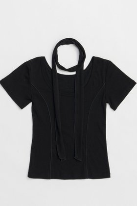 【メゾンスペシャル/MAISON SPECIAL】のWith Tie Sheer Cotton T-shirt/タイ付きシアーコットンTEE 人気、トレンドファッション・服の通販 founy(ファニー) ファッション Fashion レディースファッション WOMEN トップス・カットソー Tops/Tshirt シャツ/ブラウス Shirts/Blouses ロング / Tシャツ T-Shirts カットソー Cut and Sewn インナー Inner コンパクト Compact ショート Short スカーフ Scarf スリーブ Sleeve テレコ Tereko トレンド Trend フィット Fit ベスト Vest おすすめ Recommend 日本製 Made In Japan NEW・新作・新着・新入荷 New Arrivals |ID:prp329100004563661