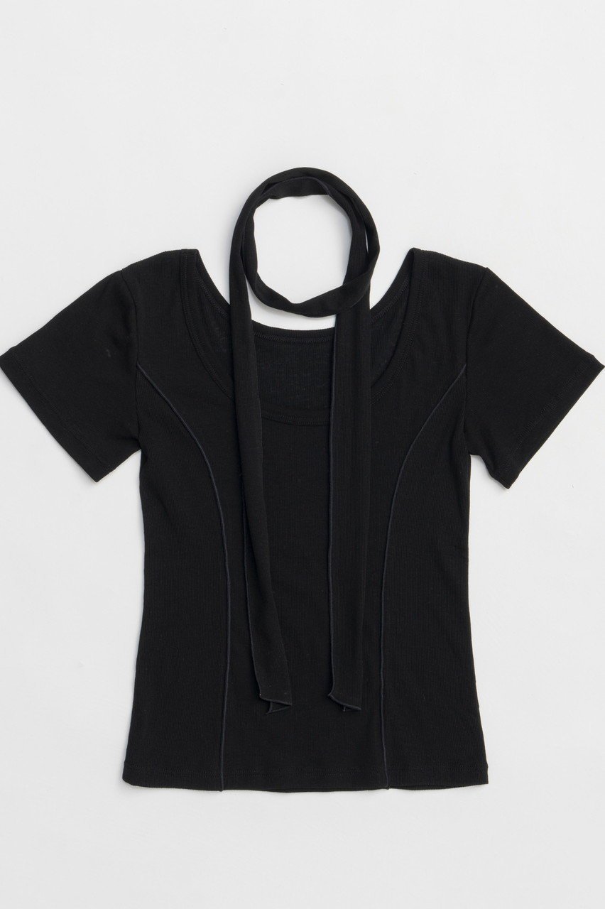 【メゾンスペシャル/MAISON SPECIAL】のWith Tie Sheer Cotton T-shirt/タイ付きシアーコットンTEE 人気、トレンドファッション・服の通販 founy(ファニー) 　ファッション　Fashion　レディースファッション　WOMEN　トップス・カットソー　Tops/Tshirt　シャツ/ブラウス　Shirts/Blouses　ロング / Tシャツ　T-Shirts　カットソー　Cut and Sewn　インナー　Inner　コンパクト　Compact　ショート　Short　スカーフ　Scarf　スリーブ　Sleeve　テレコ　Tereko　トレンド　Trend　フィット　Fit　ベスト　Vest　おすすめ　Recommend　日本製　Made In Japan　NEW・新作・新着・新入荷　New Arrivals　 other-1|ID: prp329100004563661 ipo3291000000032272533