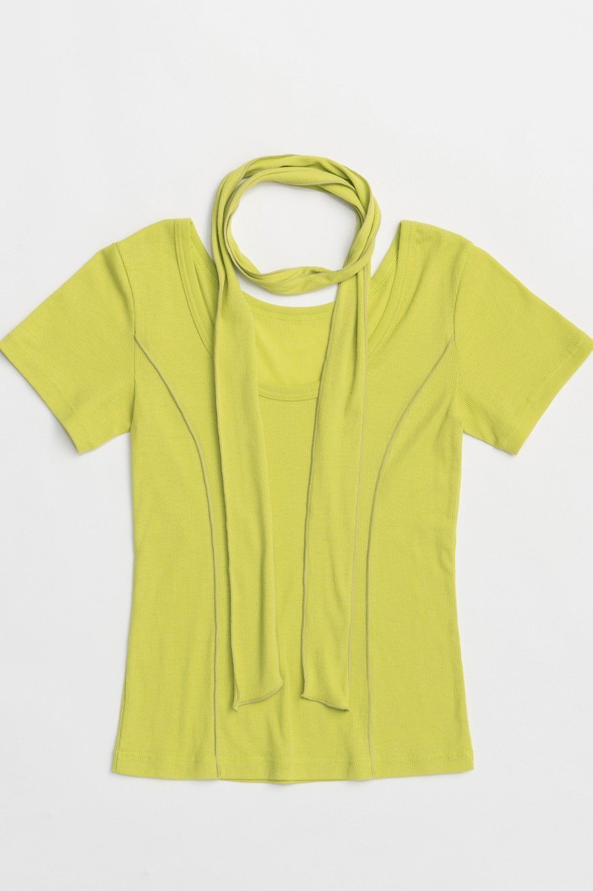【メゾンスペシャル/MAISON SPECIAL】のWith Tie Sheer Cotton T-shirt/タイ付きシアーコットンTEE インテリア・キッズ・メンズ・レディースファッション・服の通販 founy(ファニー) 　ファッション　Fashion　レディースファッション　WOMEN　トップス・カットソー　Tops/Tshirt　シャツ/ブラウス　Shirts/Blouses　ロング / Tシャツ　T-Shirts　カットソー　Cut and Sewn　インナー　Inner　コンパクト　Compact　ショート　Short　スカーフ　Scarf　スリーブ　Sleeve　テレコ　Tereko　トレンド　Trend　フィット　Fit　ベスト　Vest　おすすめ　Recommend　日本製　Made In Japan　NEW・新作・新着・新入荷　New Arrivals　LIME(ライム)|ID: prp329100004563661 ipo3291000000032272535