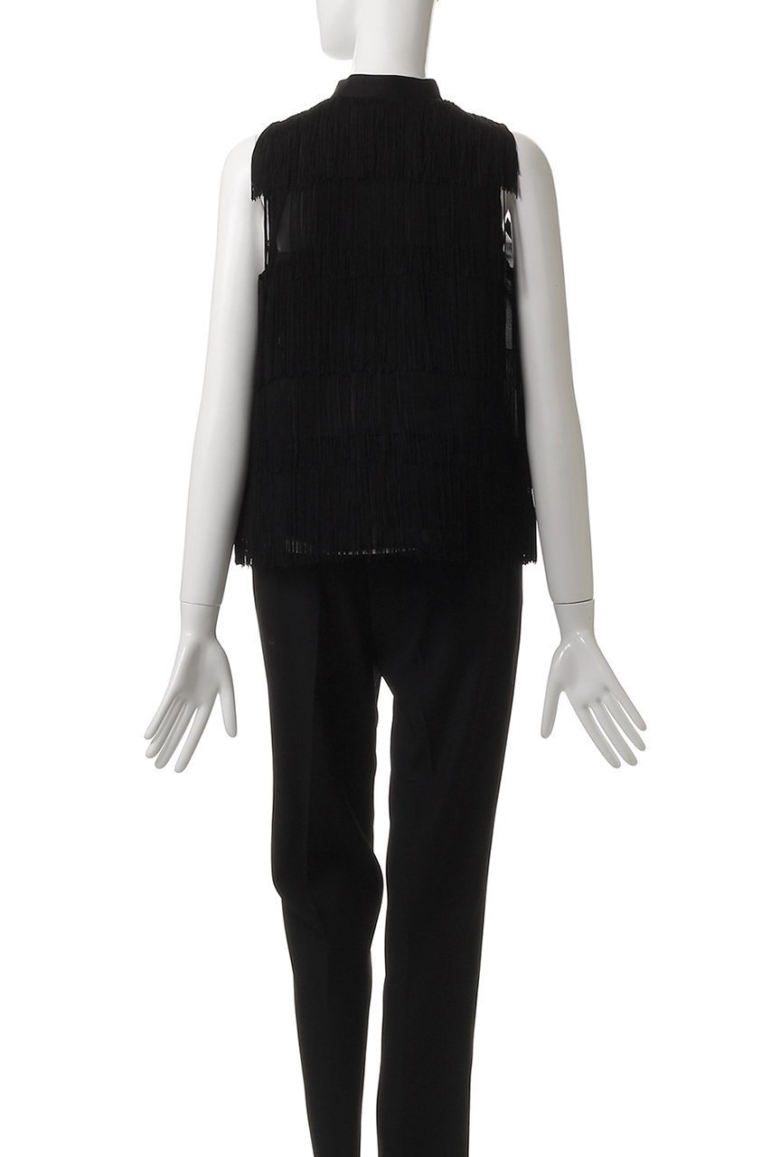 【ティーチ/TEECHI】のフリンジバックブラウス 人気、トレンドファッション・服の通販 founy(ファニー) 　ファッション　Fashion　レディースファッション　Fashion for Women　トップス・カットソー　Cut & Sew Tops　キャミソール&ノースリーブ　Camisoles & Sleeveless Tops　シャツ・ブラウス・オフィスカジュアル　Elegant Blouses & Button-Ups　バッグ　Bags　おすすめ　Recommended / Our Picks　スタンド　Stand Collar, Upright Stand　デニム　Denim, Jeans Material　ノースリーブ　Sleeveless, No-Sleeve　フレア　Flare, Flared　ボトム　Bottoms, Lower Wear　無地　Plain, Solid Color　other-4|ID: prp329100004563664 ipo3291000000032812225