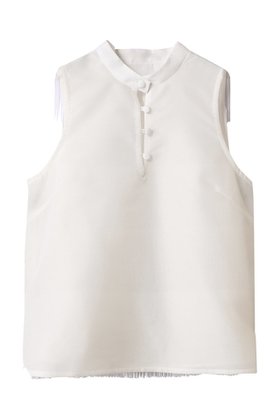 【ティーチ/TEECHI】 フリンジバックブラウス人気、トレンドファッション・服の通販 founy(ファニー) ファッション Fashion レディースファッション Fashion for Women トップス・カットソー Cut & Sew Tops キャミソール&ノースリーブ Camisoles & Sleeveless Tops シャツ・ブラウス・オフィスカジュアル Elegant Blouses & Button-Ups バッグ Bags おすすめ Recommended / Our Picks スタンド Stand Collar, Upright Stand デニム Denim, Jeans Material ノースリーブ Sleeveless, No-Sleeve フレア Flare, Flared ボトム Bottoms, Lower Wear 無地 Plain, Solid Color |ID:prp329100004563664