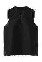 【ティーチ/TEECHI】のフリンジバックブラウス 人気、トレンドファッション・服の通販 founy(ファニー) ファッション Fashion レディースファッション Fashion for Women トップス・カットソー Cut & Sew Tops キャミソール&ノースリーブ Camisoles & Sleeveless Tops シャツ・ブラウス・オフィスカジュアル Elegant Blouses & Button-Ups バッグ Bags おすすめ Recommended / Our Picks スタンド Stand Collar, Upright Stand デニム Denim, Jeans Material ノースリーブ Sleeveless, No-Sleeve フレア Flare, Flared ボトム Bottoms, Lower Wear 無地 Plain, Solid Color thumbnail ブラック|ID: prp329100004563664 ipo3291000000035488095