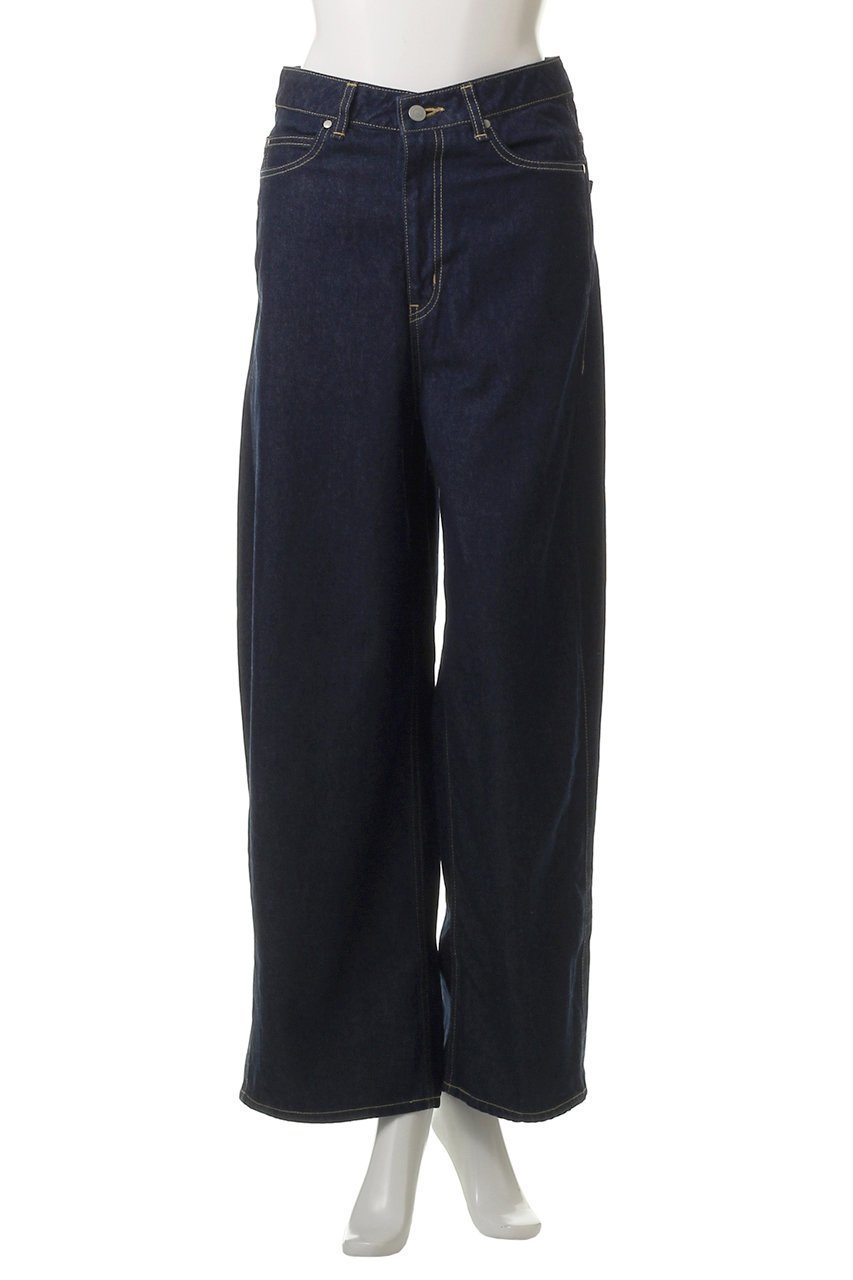 【ミディウミソリッド/MIDIUMISOLID】のbarrel leg wide denim デニム 人気、トレンドファッション・服の通販 founy(ファニー) 　ファッション　Fashion　レディースファッション　Fashion for Women　パンツ　Pants & Trousers　デニムパンツ・ジーンズ・美脚デニム　Denim Jeans & Pants　デニム　Denim, Jeans Material　ロング　Long, Long-Length　ワイド　Wide, Wide Fit　定番　Standard, Basic Item　other-2|ID: prp329100004563666 ipo3291000000035864480