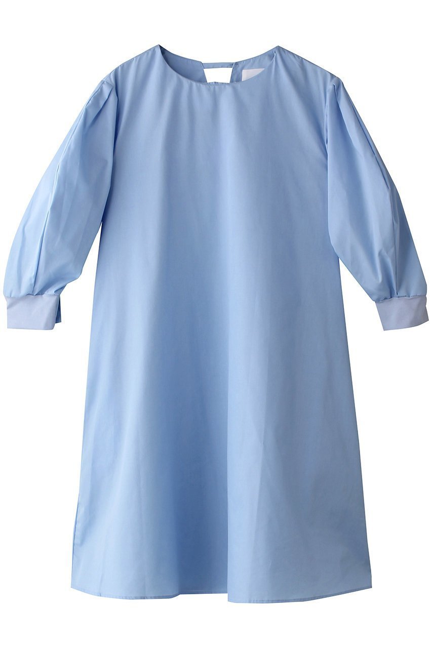 【ミディウミソリッド/MIDIUMISOLID】のback slit volume slv tunic.S チュニック インテリア・キッズ・メンズ・レディースファッション・服の通販 founy(ファニー) 　ファッション　Fashion　レディースファッション　Fashion for Women　ワンピース　Dresses　チュニック　Tunic Tops & Dresses　シンプル　Simple, Minimal　スリット　Slit, Slit Detail　スリーブ　Sleeve, Long Sleeve / Short Sleeve　チュニック　Tunic, Long Top　フェミニン　Feminine, Girly　l.blue|ID: prp329100004563669 ipo3291000000035062136