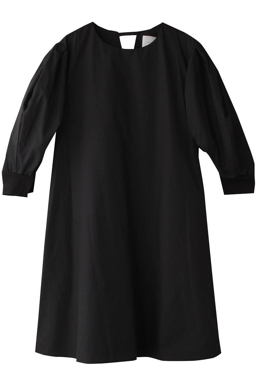 【ミディウミソリッド/MIDIUMISOLID】のback slit volume slv tunic.S チュニック インテリア・キッズ・メンズ・レディースファッション・服の通販 founy(ファニー) 　ファッション　Fashion　レディースファッション　Fashion for Women　ワンピース　Dresses　チュニック　Tunic Tops & Dresses　シンプル　Simple, Minimal　スリット　Slit, Slit Detail　スリーブ　Sleeve, Long Sleeve / Short Sleeve　チュニック　Tunic, Long Top　フェミニン　Feminine, Girly　black|ID: prp329100004563669 ipo3291000000035062138