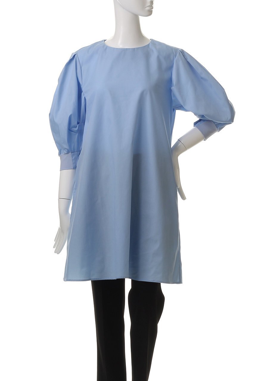 【ミディウミソリッド/MIDIUMISOLID】のback slit volume slv tunic.S チュニック 人気、トレンドファッション・服の通販 founy(ファニー) 　ファッション　Fashion　レディースファッション　Fashion for Women　ワンピース　Dresses　チュニック　Tunic Tops & Dresses　シンプル　Simple, Minimal　スリット　Slit, Slit Detail　スリーブ　Sleeve, Long Sleeve / Short Sleeve　チュニック　Tunic, Long Top　フェミニン　Feminine, Girly　other-2|ID: prp329100004563669 ipo3291000000035062139