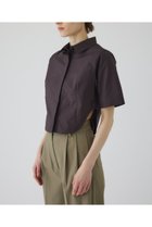 【リムアーク/RIM.ARK】の【6/4 10:00販売開始】Round hem short SH/シャツ 人気、トレンドファッション・服の通販 founy(ファニー) ファッション Fashion レディースファッション WOMEN トップス・カットソー Tops/Tshirt シャツ/ブラウス Shirts/Blouses ショート Short シリコン Silicon スリーブ Sleeve タイプライター Typewriter バランス Balance ラウンド Round エレガント 上品 Elegant 再入荷 Restock/Back In Stock/Re Arrival thumbnail ダークブラウン|ID: prp329100004563682 ipo3291000000032272753