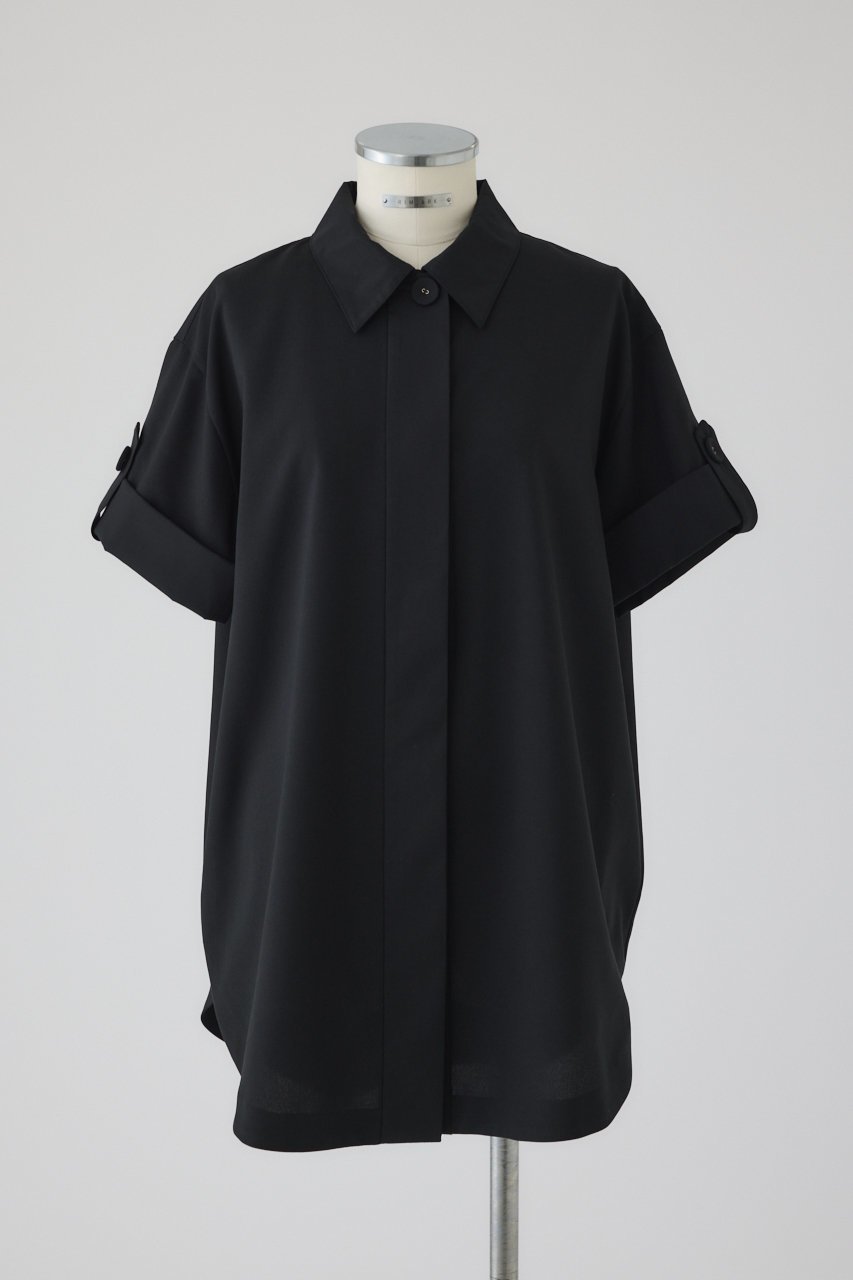 【リムアーク/RIM.ARK】の【6/4 10:00販売開始】Linen like rugby SH/シャツ インテリア・キッズ・メンズ・レディースファッション・服の通販 founy(ファニー) 　ファッション　Fashion　レディースファッション　WOMEN　トップス・カットソー　Tops/Tshirt　シャツ/ブラウス　Shirts/Blouses　ショート　Short　スリーブ　Sleeve　再入荷　Restock/Back In Stock/Re Arrival　ブラック|ID: prp329100004563684 ipo3291000000032272768