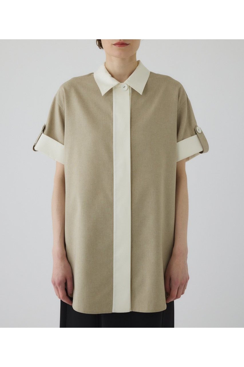 【リムアーク/RIM.ARK】の【6/4 10:00販売開始】Linen like rugby SH/シャツ インテリア・キッズ・メンズ・レディースファッション・服の通販 founy(ファニー) 　ファッション　Fashion　レディースファッション　WOMEN　トップス・カットソー　Tops/Tshirt　シャツ/ブラウス　Shirts/Blouses　ショート　Short　スリーブ　Sleeve　再入荷　Restock/Back In Stock/Re Arrival　ベージュ|ID: prp329100004563684 ipo3291000000032272769