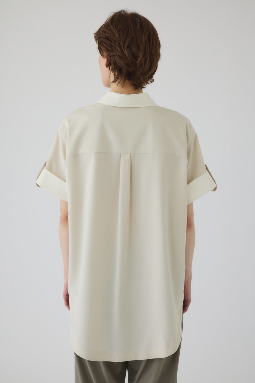 【リムアーク/RIM.ARK】のLinen like rugby SH/シャツ 人気、トレンドファッション・服の通販 founy(ファニー) 　ファッション　Fashion　レディースファッション　Fashion for Women　トップス・カットソー　Cut & Sew Tops　シャツ・ブラウス・オフィスカジュアル　Elegant Blouses & Button-Ups　ショート　Short, Short Length　スリーブ　Sleeve, Long Sleeve / Short Sleeve　other-3|ID: prp329100004563684 ipo3291000000032793376