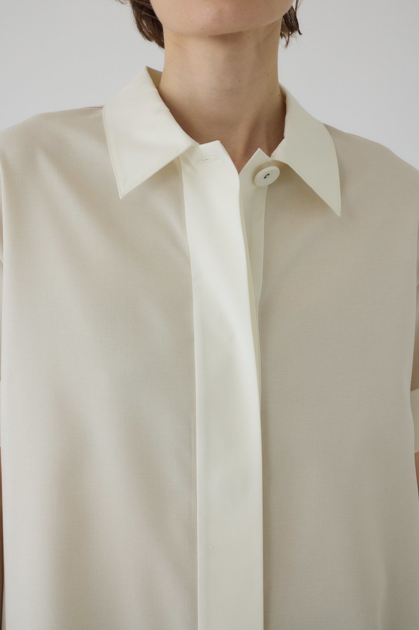 【リムアーク/RIM.ARK】のLinen like rugby SH/シャツ 人気、トレンドファッション・服の通販 founy(ファニー) 　ファッション　Fashion　レディースファッション　Fashion for Women　トップス・カットソー　Cut & Sew Tops　シャツ・ブラウス・オフィスカジュアル　Elegant Blouses & Button-Ups　ショート　Short, Short Length　スリーブ　Sleeve, Long Sleeve / Short Sleeve　other-5|ID: prp329100004563684 ipo3291000000032793378