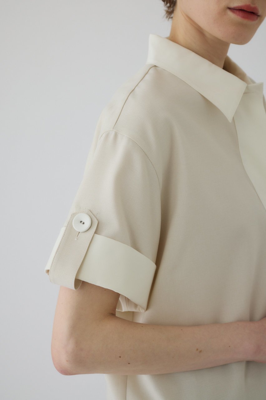 【リムアーク/RIM.ARK】のLinen like rugby SH/シャツ 人気、トレンドファッション・服の通販 founy(ファニー) 　ファッション　Fashion　レディースファッション　Fashion for Women　トップス・カットソー　Cut & Sew Tops　シャツ・ブラウス・オフィスカジュアル　Elegant Blouses & Button-Ups　ショート　Short, Short Length　スリーブ　Sleeve, Long Sleeve / Short Sleeve　other-7|ID: prp329100004563684 ipo3291000000032793384