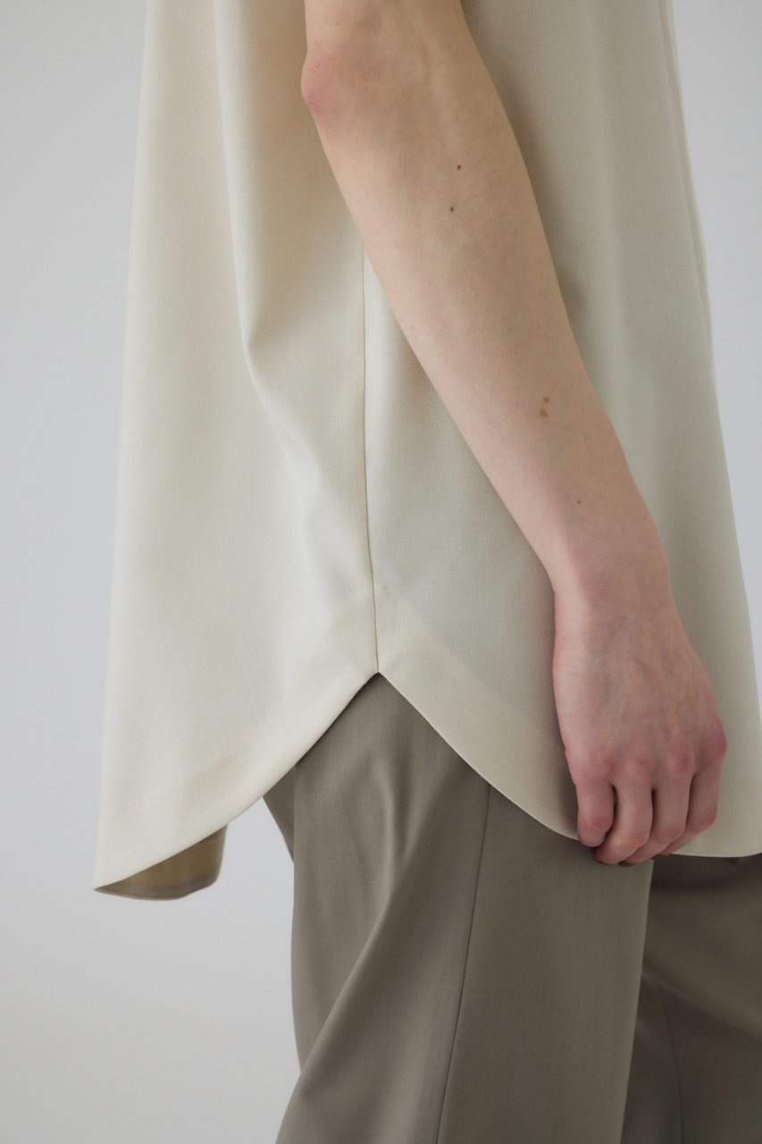 【リムアーク/RIM.ARK】のLinen like rugby SH/シャツ 人気、トレンドファッション・服の通販 founy(ファニー) 　ファッション　Fashion　レディースファッション　Fashion for Women　トップス・カットソー　Cut & Sew Tops　シャツ・ブラウス・オフィスカジュアル　Elegant Blouses & Button-Ups　ショート　Short, Short Length　スリーブ　Sleeve, Long Sleeve / Short Sleeve　other-8|ID: prp329100004563684 ipo3291000000032793387