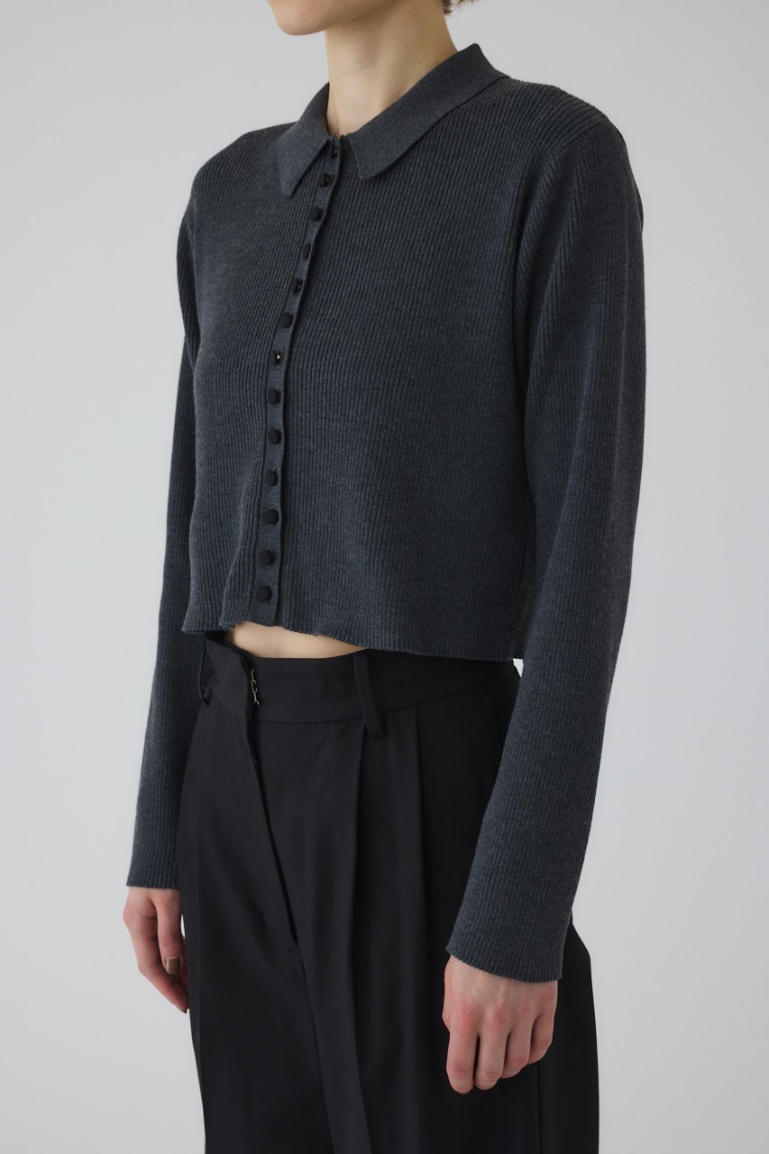 【リムアーク/RIM.ARK】のMinimum knit CD/ニットカーディガン 人気、トレンドファッション・服の通販 founy(ファニー) 　ファッション　Fashion　レディースファッション　Fashion for Women　トップス・カットソー　Cut & Sew Tops　ニット　Knit Tops & Sweaters　カーディガン・羽織り　Layered Style Cardigans　インナー　Innerwear　カーディガン　Cardigan, Knitwear　クラシカル　Classical, Vintage-Inspired　コンパクト　Compact, Small Size　サテン　Satin, Glossy Fabric　シンプル　Simple, Minimal　バランス　Balance, Style Balance　フォーマル　Formal, Dressy　other-2|ID: prp329100004563686 ipo3291000000032272788