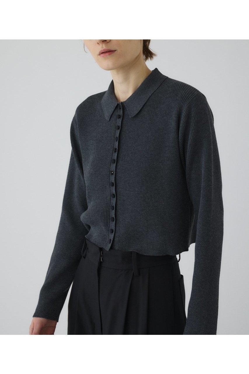 【リムアーク/RIM.ARK】のMinimum knit CD/ニットカーディガン 人気、トレンドファッション・服の通販 founy(ファニー) 　ファッション　Fashion　レディースファッション　Fashion for Women　トップス・カットソー　Cut & Sew Tops　ニット　Knit Tops & Sweaters　カーディガン・羽織り　Layered Style Cardigans　インナー　Innerwear　カーディガン　Cardigan, Knitwear　クラシカル　Classical, Vintage-Inspired　コンパクト　Compact, Small Size　サテン　Satin, Glossy Fabric　シンプル　Simple, Minimal　バランス　Balance, Style Balance　フォーマル　Formal, Dressy　other-6|ID: prp329100004563686 ipo3291000000032272793