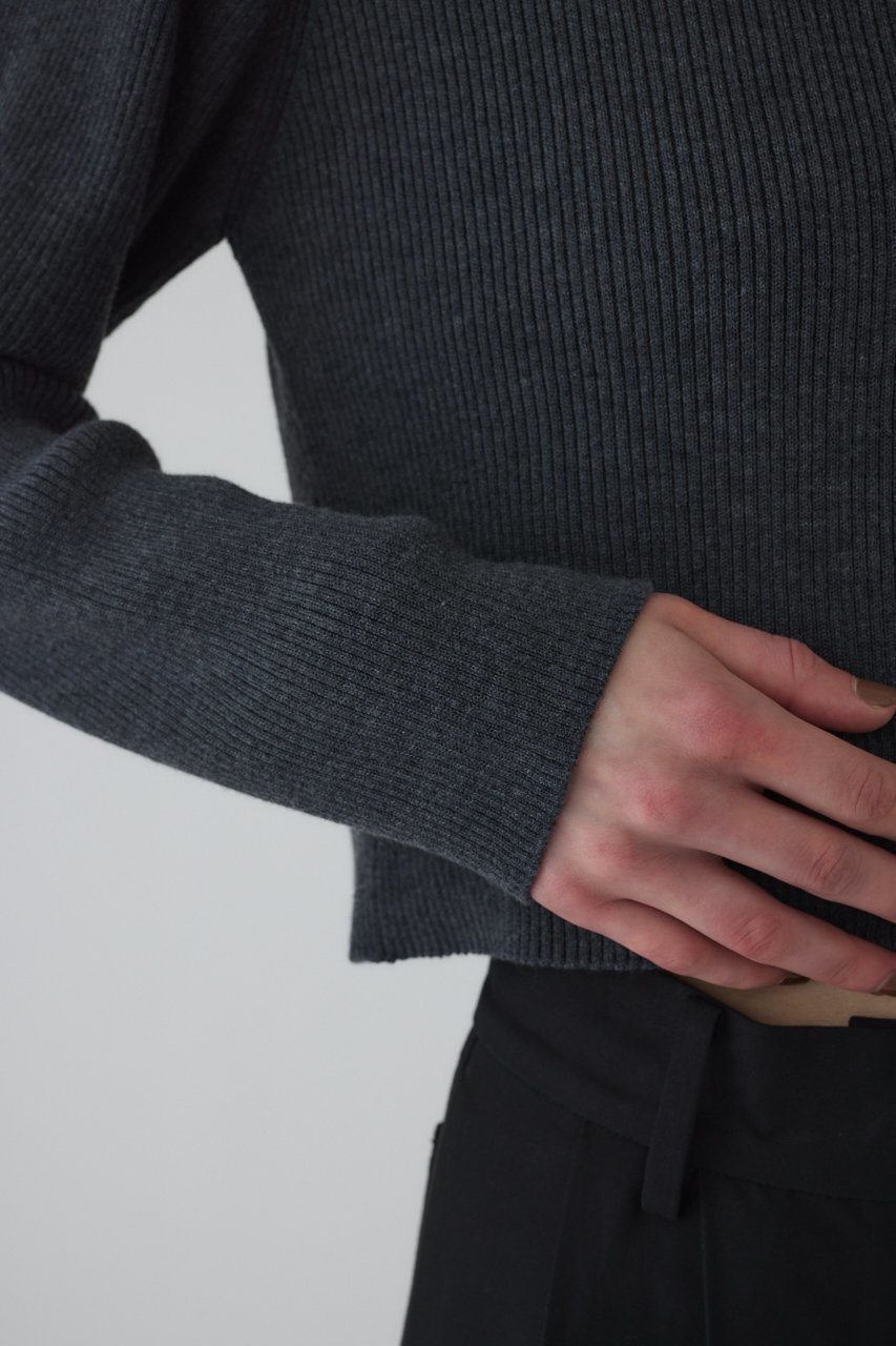 【リムアーク/RIM.ARK】のMinimum knit CD/ニットカーディガン 人気、トレンドファッション・服の通販 founy(ファニー) 　ファッション　Fashion　レディースファッション　Fashion for Women　トップス・カットソー　Cut & Sew Tops　ニット　Knit Tops & Sweaters　カーディガン・羽織り　Layered Style Cardigans　インナー　Innerwear　カーディガン　Cardigan, Knitwear　クラシカル　Classical, Vintage-Inspired　コンパクト　Compact, Small Size　サテン　Satin, Glossy Fabric　シンプル　Simple, Minimal　バランス　Balance, Style Balance　フォーマル　Formal, Dressy　other-8|ID: prp329100004563686 ipo3291000000032272796