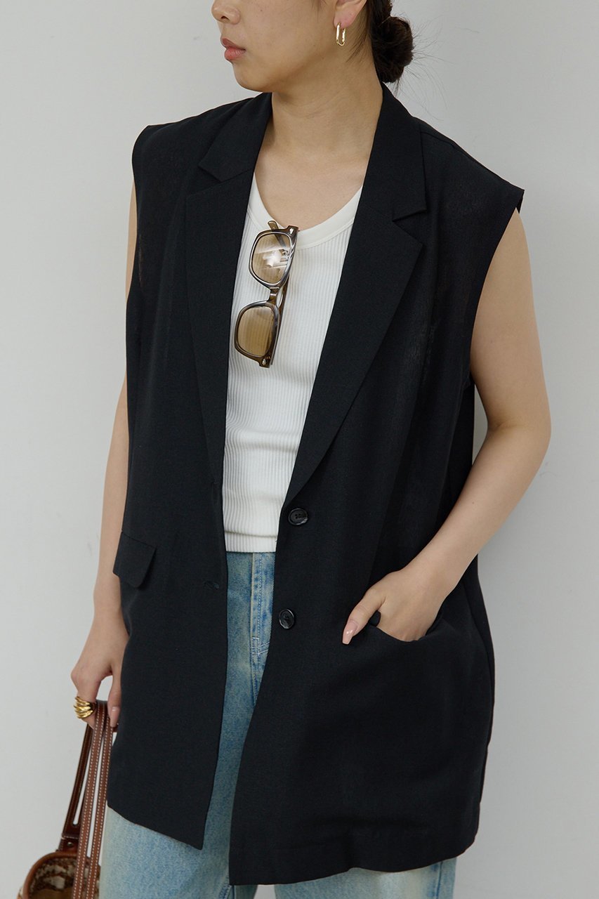【ガリャルダガランテ/GALLARDAGALANTE】のメッシュジレ 人気、トレンドファッション・服の通販 founy(ファニー) 　ファッション　Fashion　レディースファッション　WOMEN　アウター　Coat Outerwear　ジャケット　Jackets　インナー　Inner　ジャケット　Jacket　スポーティ　Sporty　スリーブ　Sleeve　タンク　Tank　トレンド　Trend　ベスト　Vest　メッシュ　Mesh　ロング　Long　人気　Popularity　夏　Summer　NEW・新作・新着・新入荷　New Arrivals　other-5|ID: prp329100004565301 ipo3291000000032286137