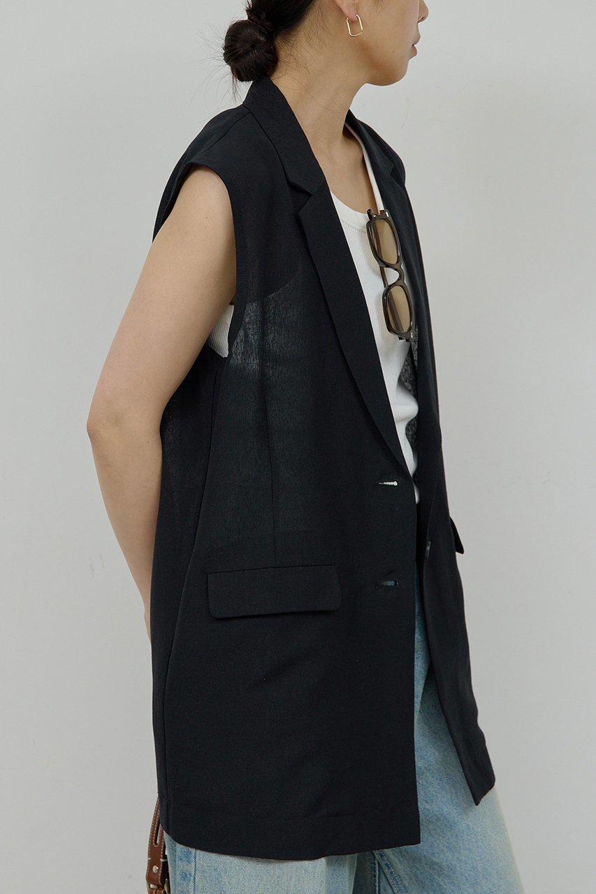 【ガリャルダガランテ/GALLARDAGALANTE】のメッシュジレ 人気、トレンドファッション・服の通販 founy(ファニー) 　ファッション　Fashion　レディースファッション　WOMEN　アウター　Coat Outerwear　ジャケット　Jackets　インナー　Inner　ジャケット　Jacket　スポーティ　Sporty　スリーブ　Sleeve　タンク　Tank　トレンド　Trend　ベスト　Vest　メッシュ　Mesh　ロング　Long　人気　Popularity　夏　Summer　NEW・新作・新着・新入荷　New Arrivals　other-6|ID: prp329100004565301 ipo3291000000032286139