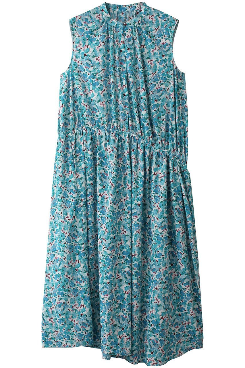 【ランバン オン ブルー/LANVIN en Bleu】のBrume Dot/Lush Gardenワンピース インテリア・キッズ・メンズ・レディースファッション・服の通販 founy(ファニー) 　ファッション　Fashion　レディースファッション　Fashion for Women　ワンピース　Dresses　チュニック　Tunic Tops & Dresses　アンダー　Underwear Essentials　チュニック　Tunic, Long Top　ドレス　Dress, One-Piece　フラワー　Flower, Floral　ロング　Long, Long-Length　再入荷　Restock / Back in Stock　夏　Summer　春　Spring　S/S・春夏　SS, Spring/Summer, Warm Season　グリーン|ID: prp329100004565316 ipo3291000000032363643